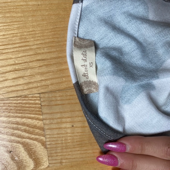 Altar’d State one shouldered cow print cropped tank top - Picture 2 of 4